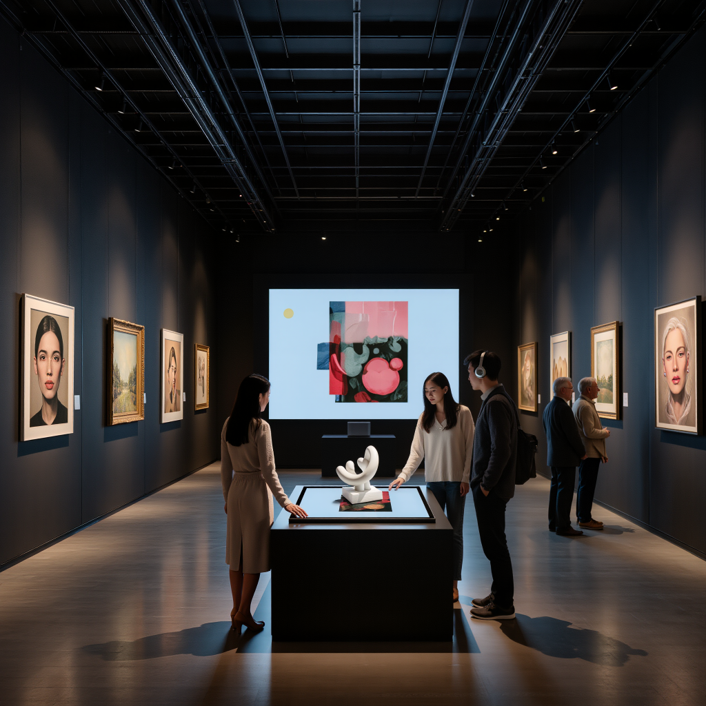 AI映像 AI音楽 デジタルサイネージによるマルチメディア展示